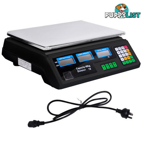 Kitchen Electronic Digital Scales 40kg  Black