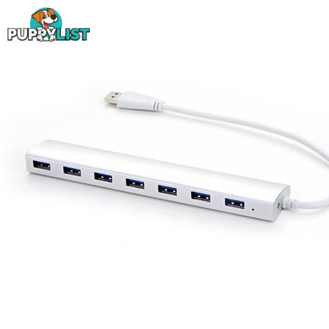 Portable slim 7-Port USB3.0 Hub (No Power)