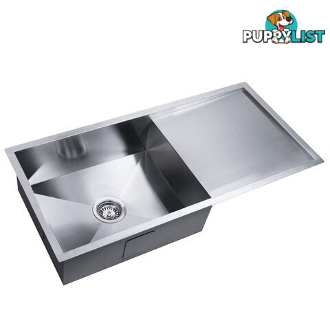 Stainless Steel Kitchen/Laundry Sink w/ Strainer Waste 960x450mm