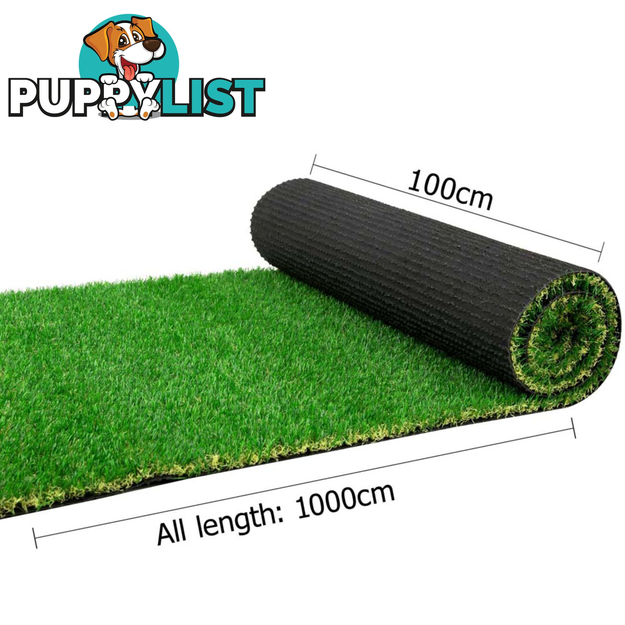 Artificial Grass 10 SQM Polyethylene Lawn Flooring 20mm Olive