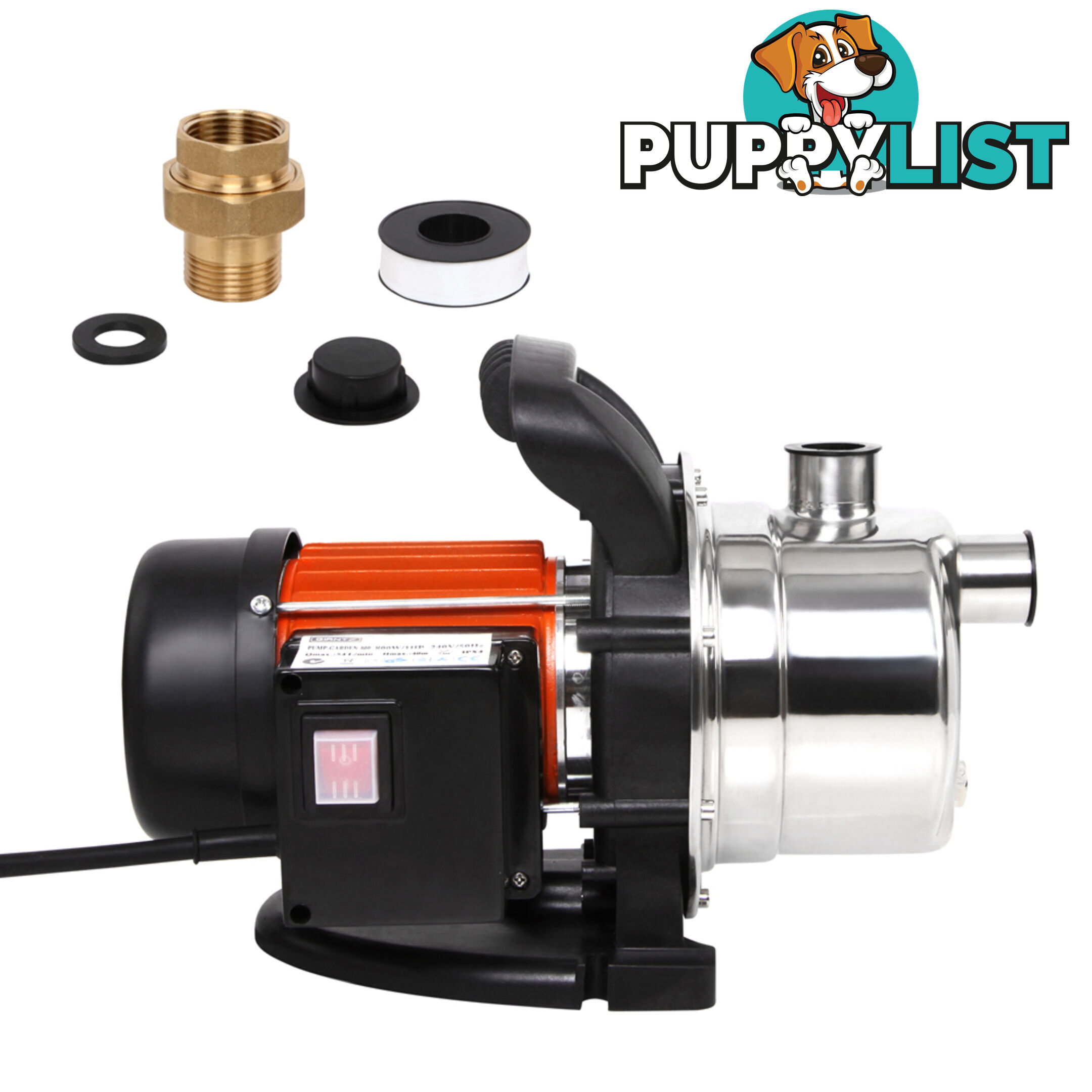 1400w Stainless Steel Garden Water Pump 70L/Min