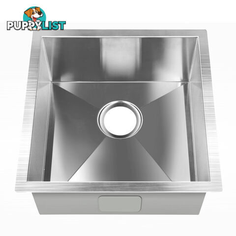 Stainless Steel Kitchen/Laundry Sink w/ Strainer Waste 510 x 450 mm