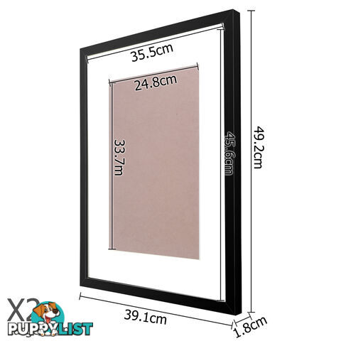 20 pcs Photo Frames Set Wall Black