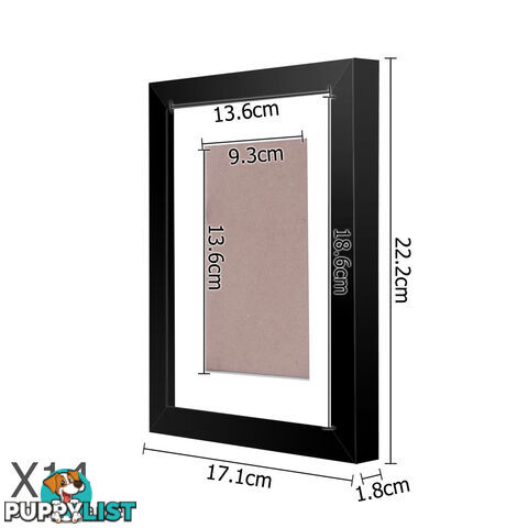 20 pcs Photo Frames Set Wall Black