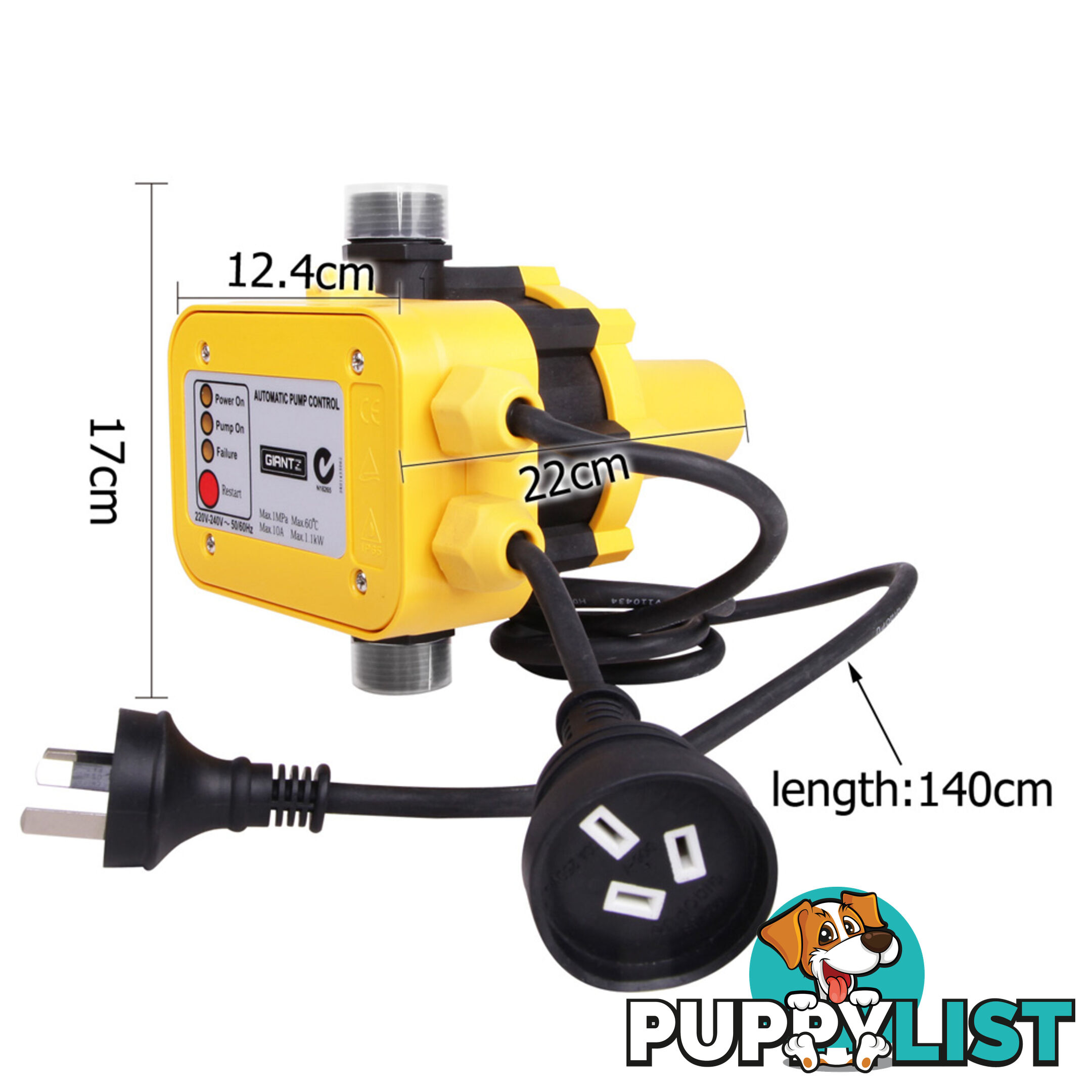 Automatic Pressure Controller Yellow