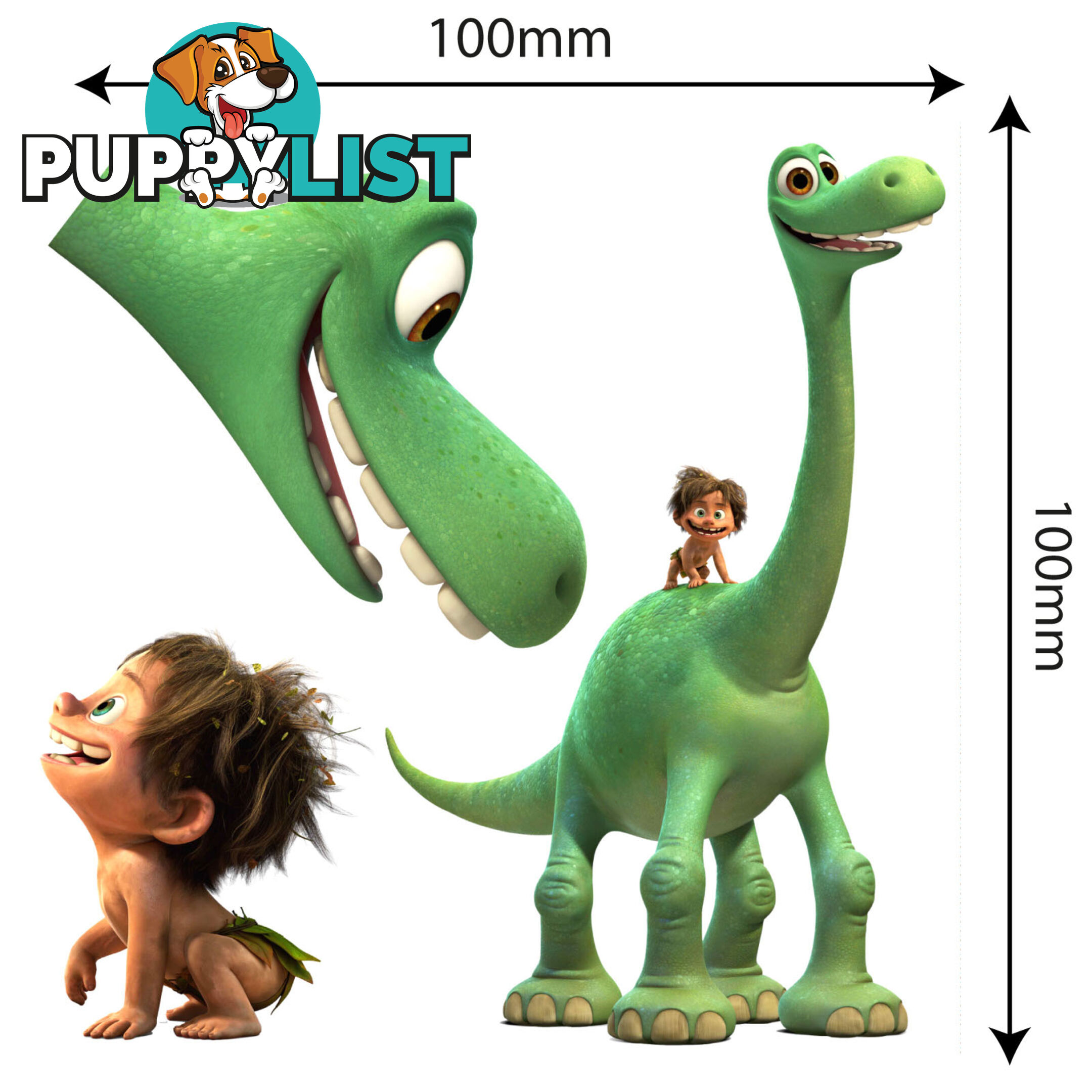 10 X The Good Dinosaur MOVABLE and Reusable Toy box - Wall Stickers