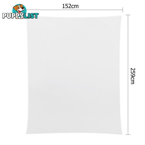 6 Pcs Wedding Table Cloth Rectangle 259cm White