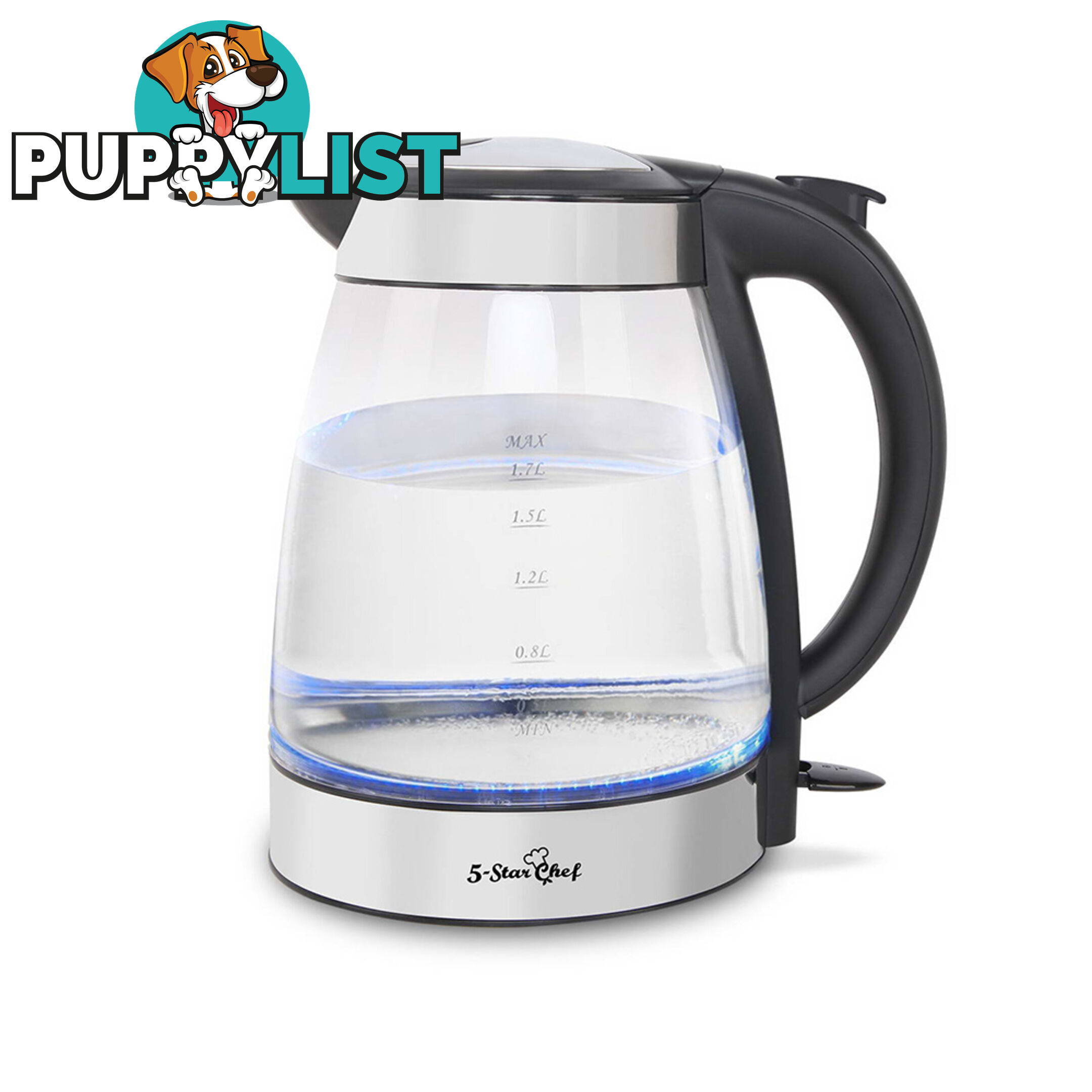 LED Cordless Glass Kettle _ 1.7L