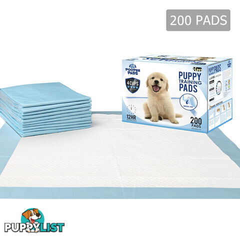 200 Puppy Pet Dog Toilet Training Pads Blue