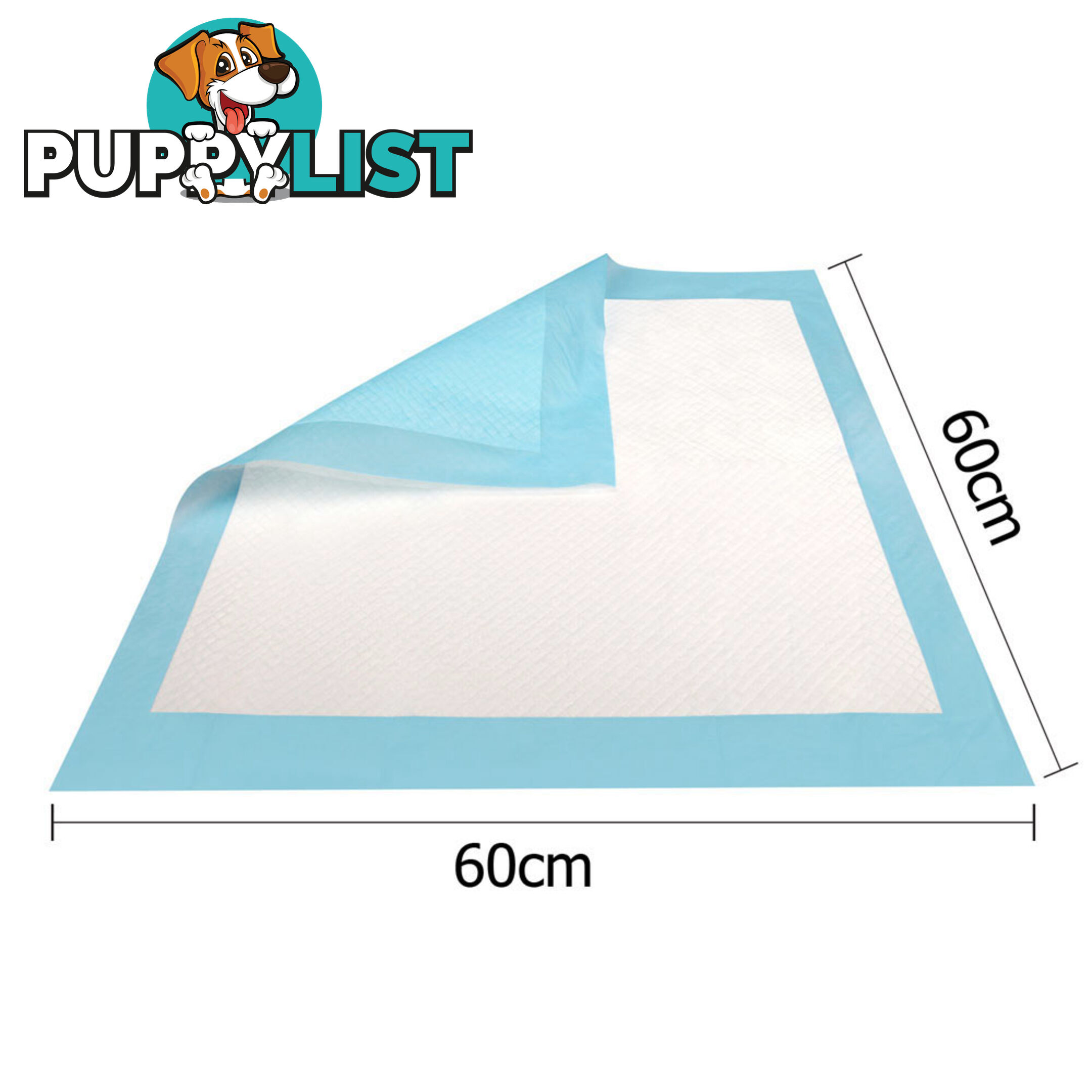 200 Puppy Pet Dog Toilet Training Pads Blue