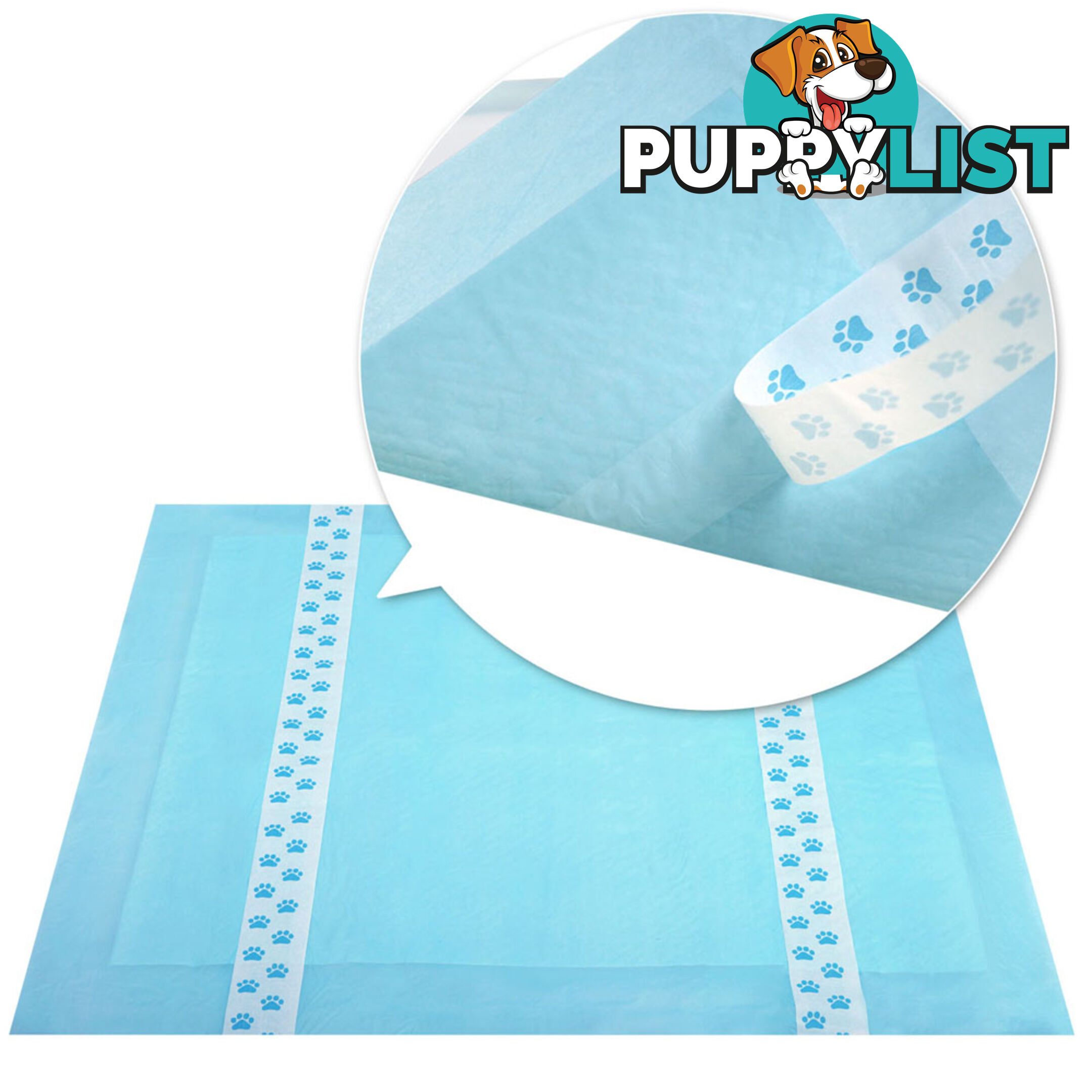 200 Puppy Pet Dog Toilet Training Pads Blue