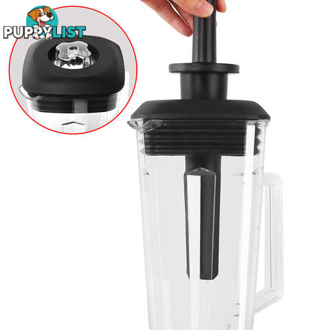 2-in-1 Food Processor & Blender 2L - Red