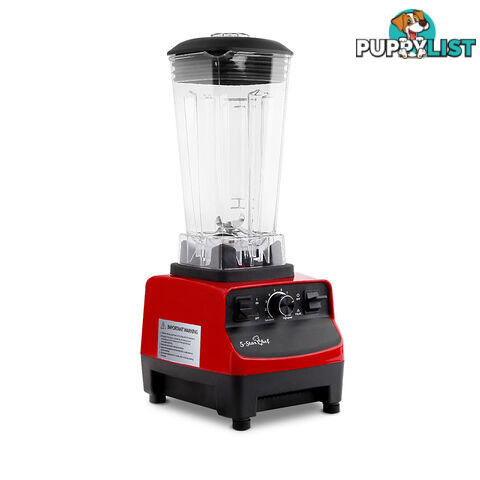 2-in-1 Food Processor & Blender 2L - Red