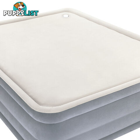 Bestway Queen Inflatable Air Mattress Bed w/ Built-in Electric Pump Grey