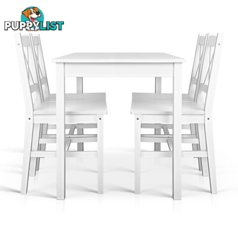 5PC Solid Pine Dining Set