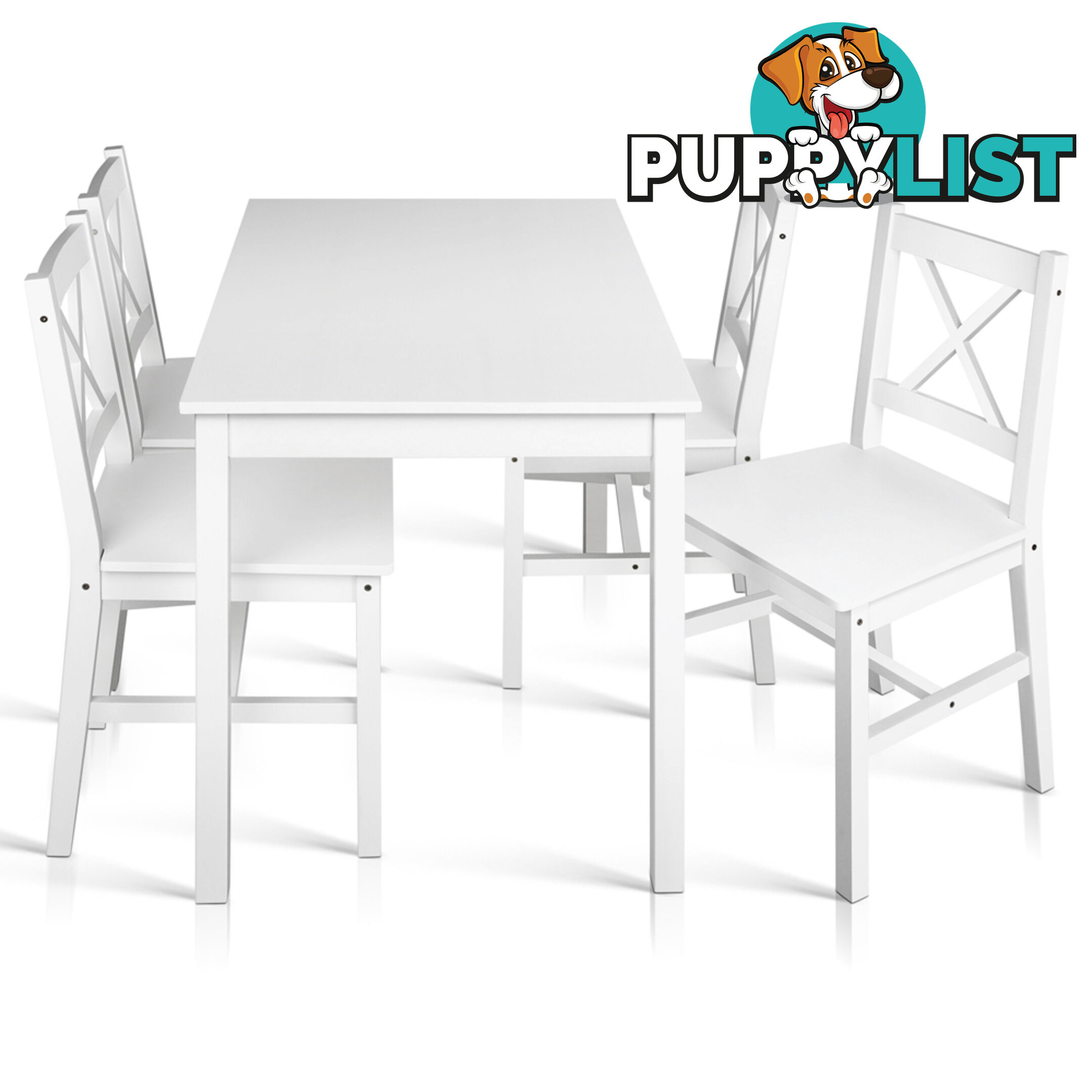 5PC Solid Pine Dining Set