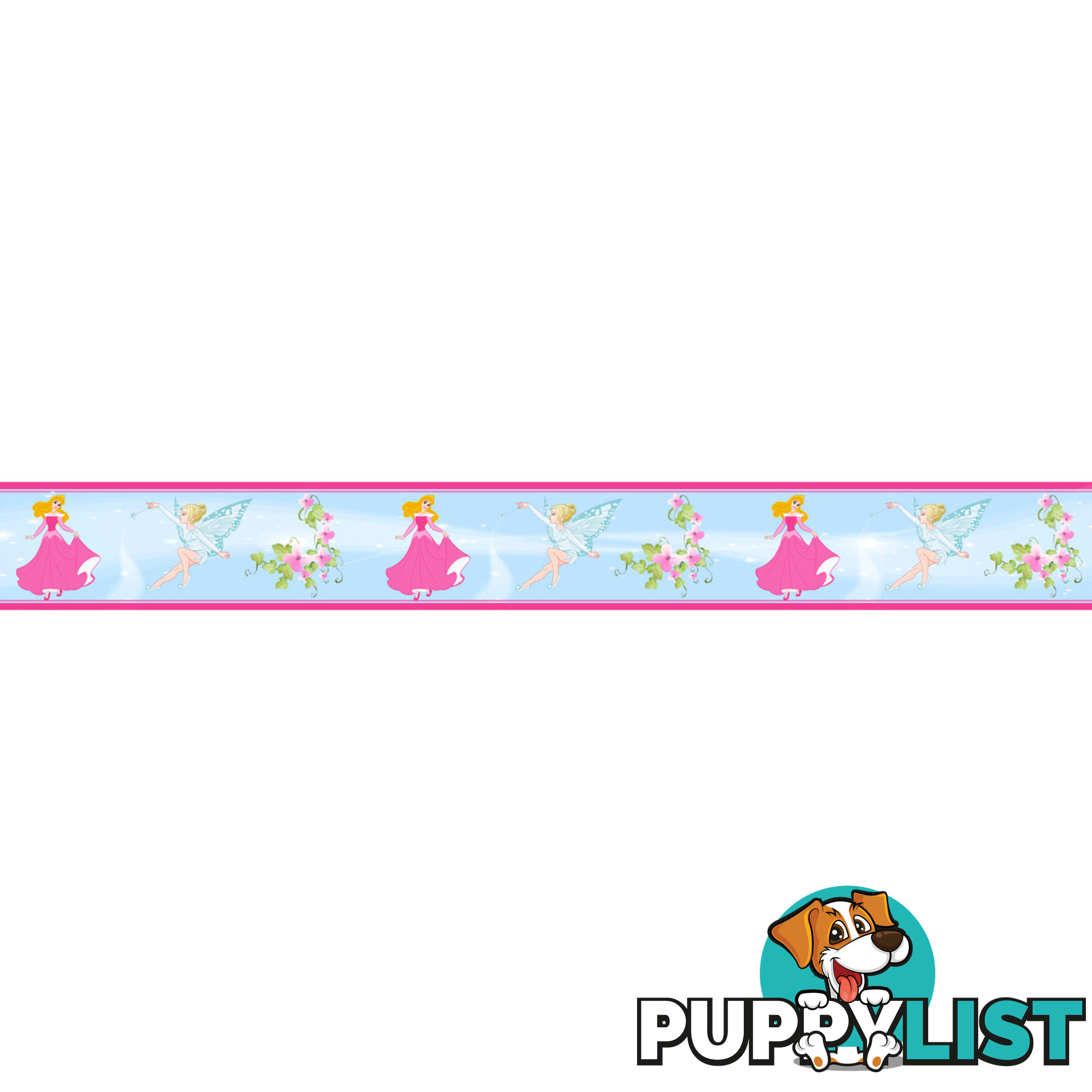 Girls Princess Wall Border Stickers - Totally Movable