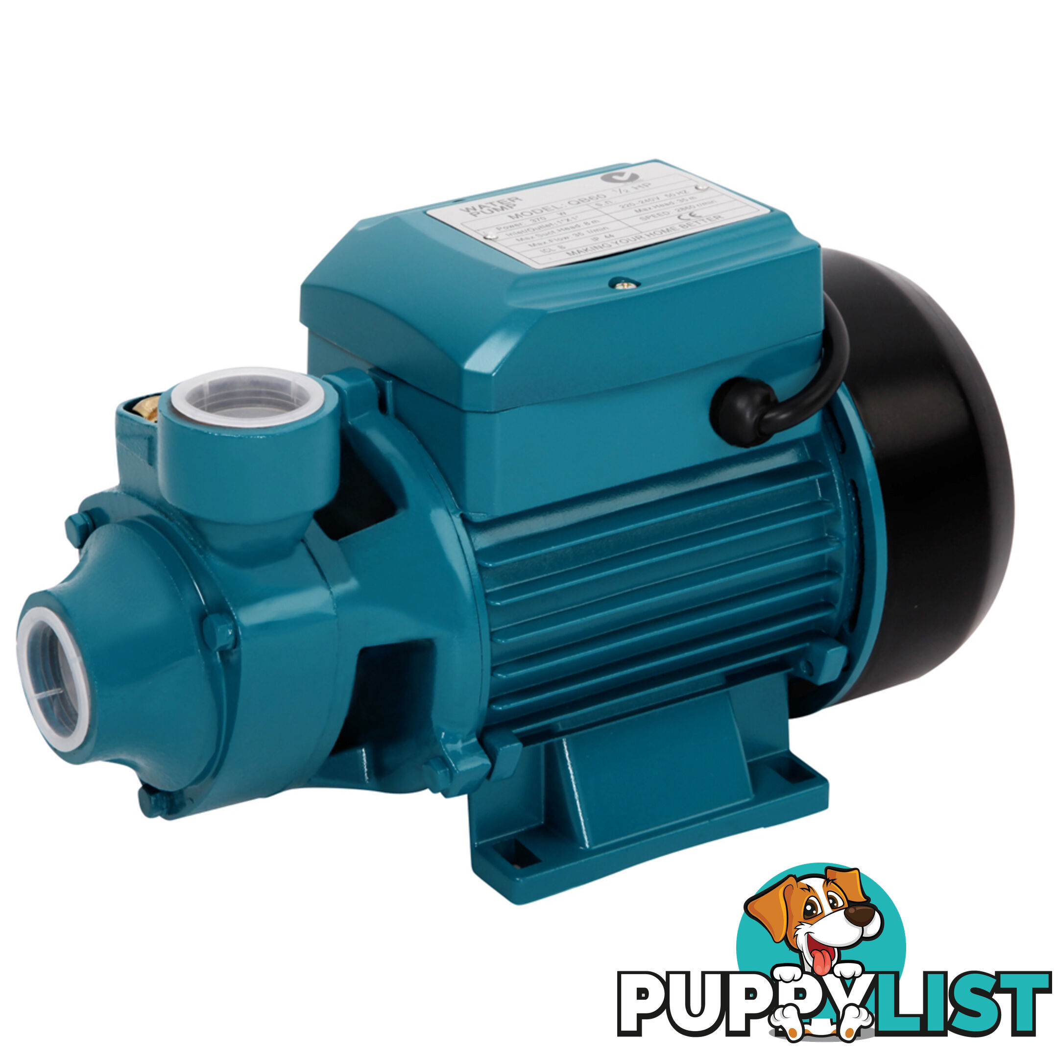 Electric Clean Water Pump 35L/Min 1/2/HP