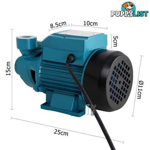 Electric Clean Water Pump 35L/Min 1/2/HP