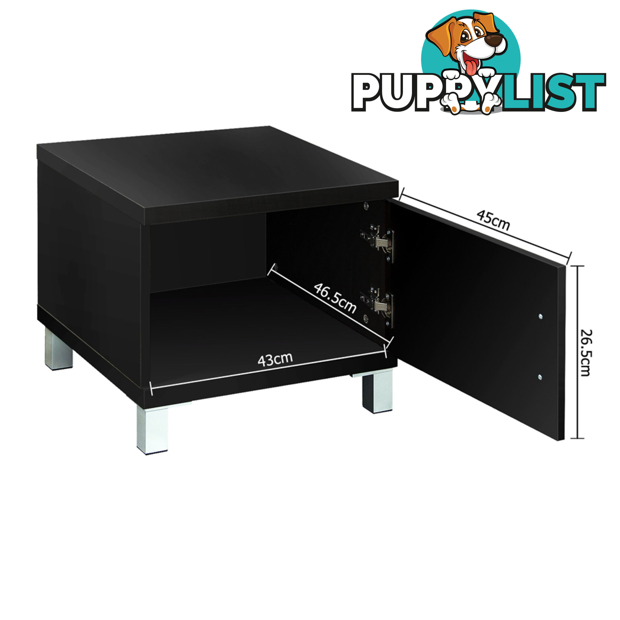 TV Stand Entertainment Unit Lowline Cabinet Drawer Black