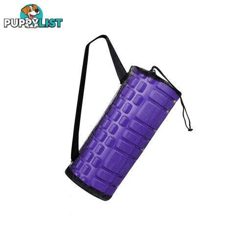 Yoga Gym Pilates EVA Grid Foam Roller Purple 33 x 14cm