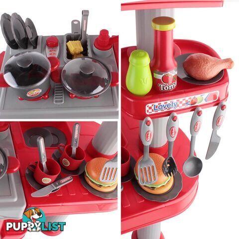 Kitchen Pretend Play Set Red