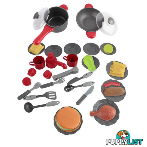 Kitchen Pretend Play Set Red