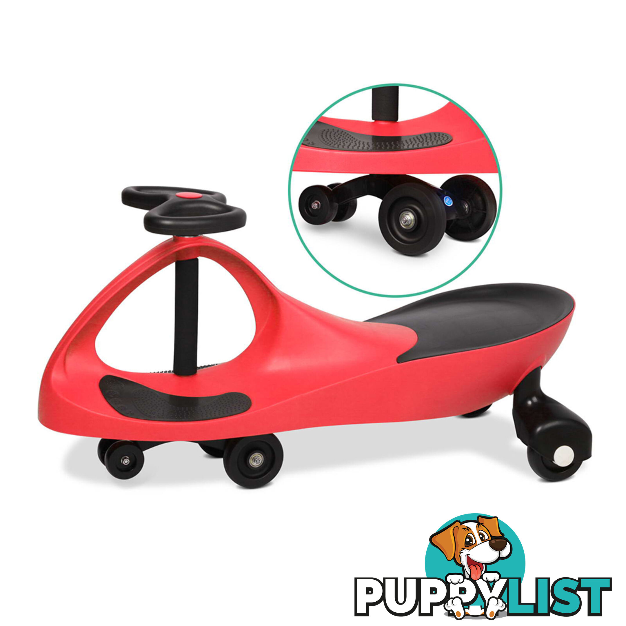 Pedal Free Swing Car - Red