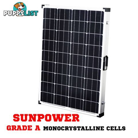 250W FOLDING SOLAR PANEL KIT 12V CARAVAN BOAT CAMPING POWER MONO CHARGING HOME