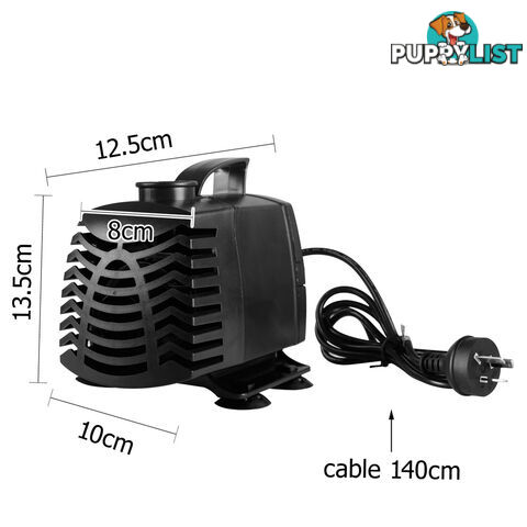 2500LPH Aquarium Fountain Pond Submersible Water Pump