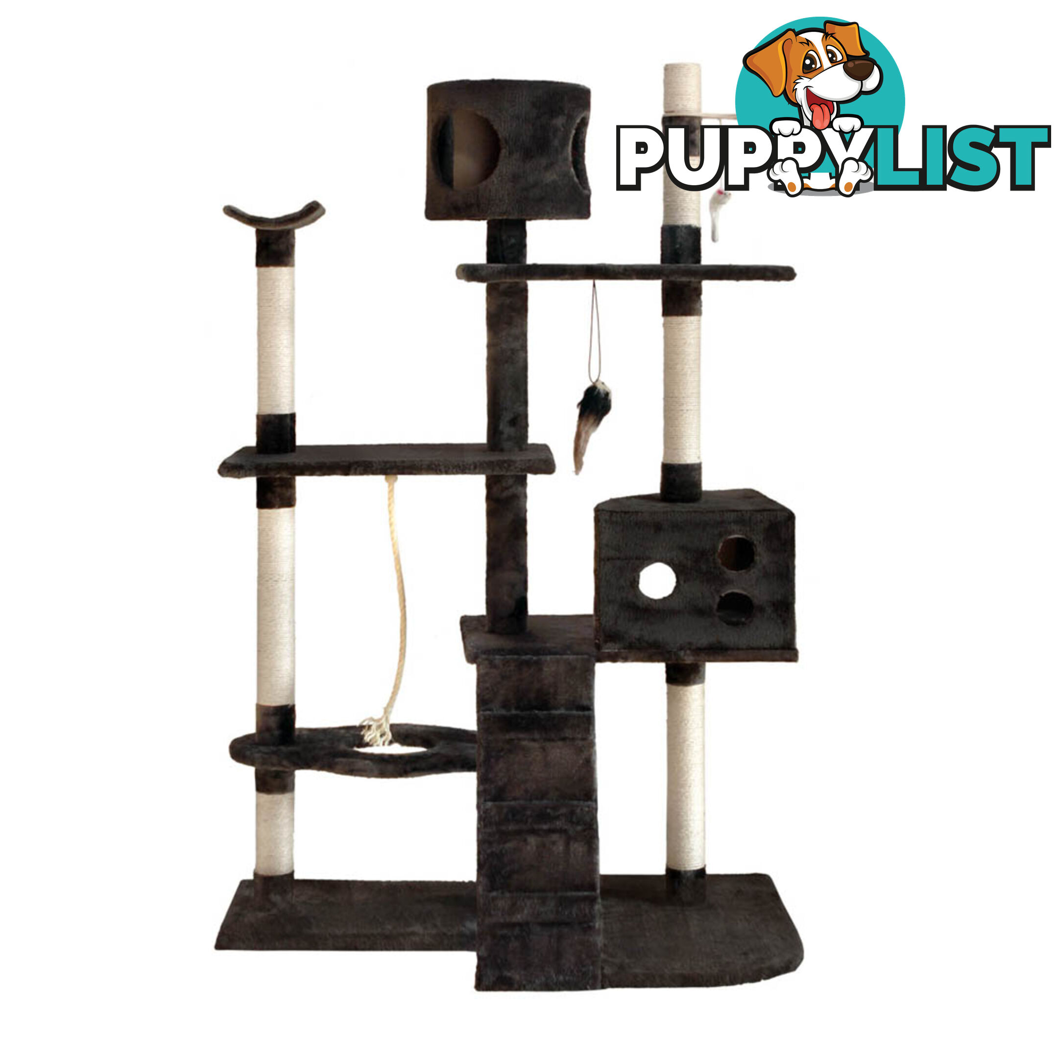 Cat Scratching Poles Post Furniture Tree 170cm Grey