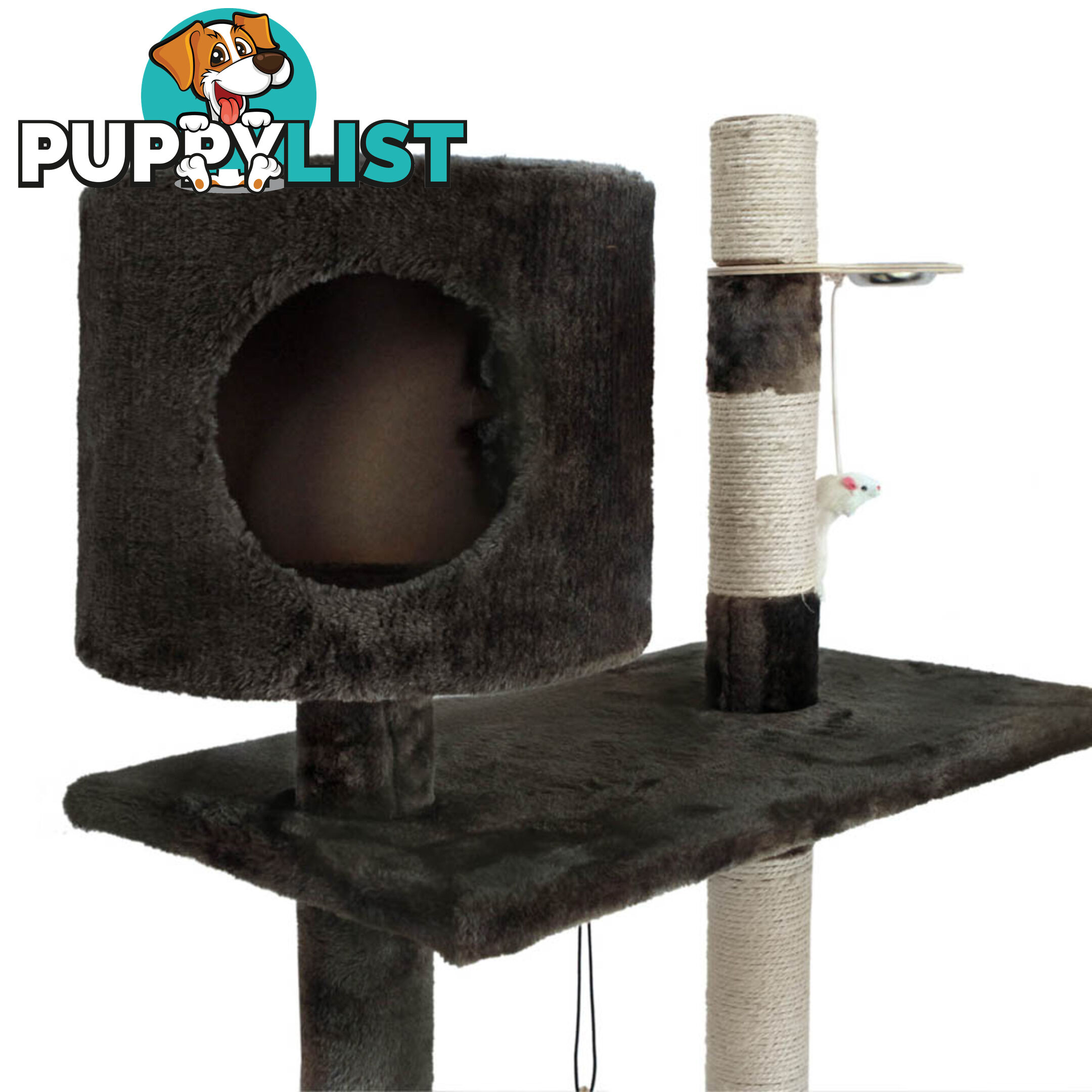 Cat Scratching Poles Post Furniture Tree 170cm Grey