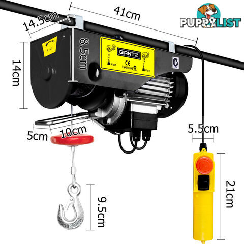 GIANTZ 800KG 1300W Electric Hoist