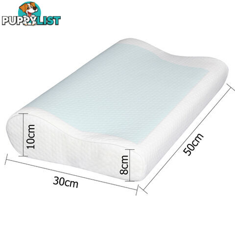 Set of 2 Cool Gel Top Memory Foam Pillow