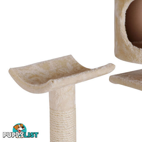 Cat Scratching Poles Post Furniture Tree 170cm Beige