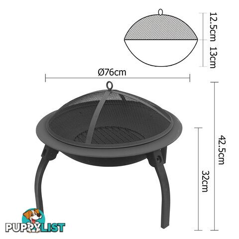 30 Inch Portable Fire Pit