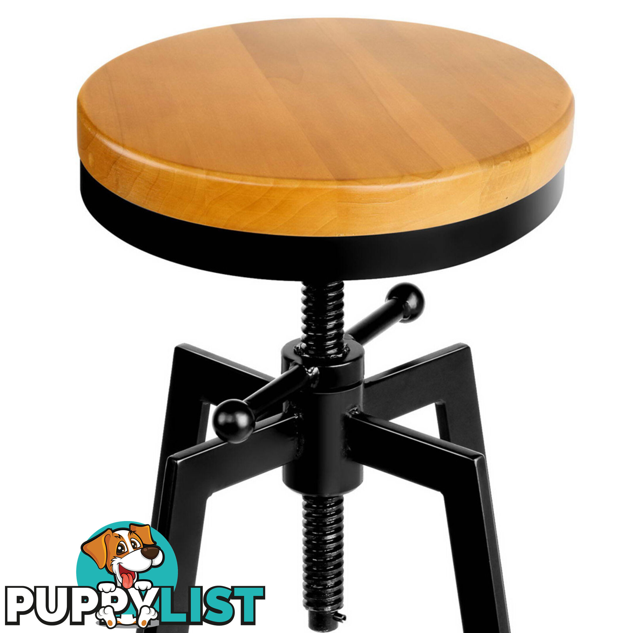 Adjustable Height Industrial Stool