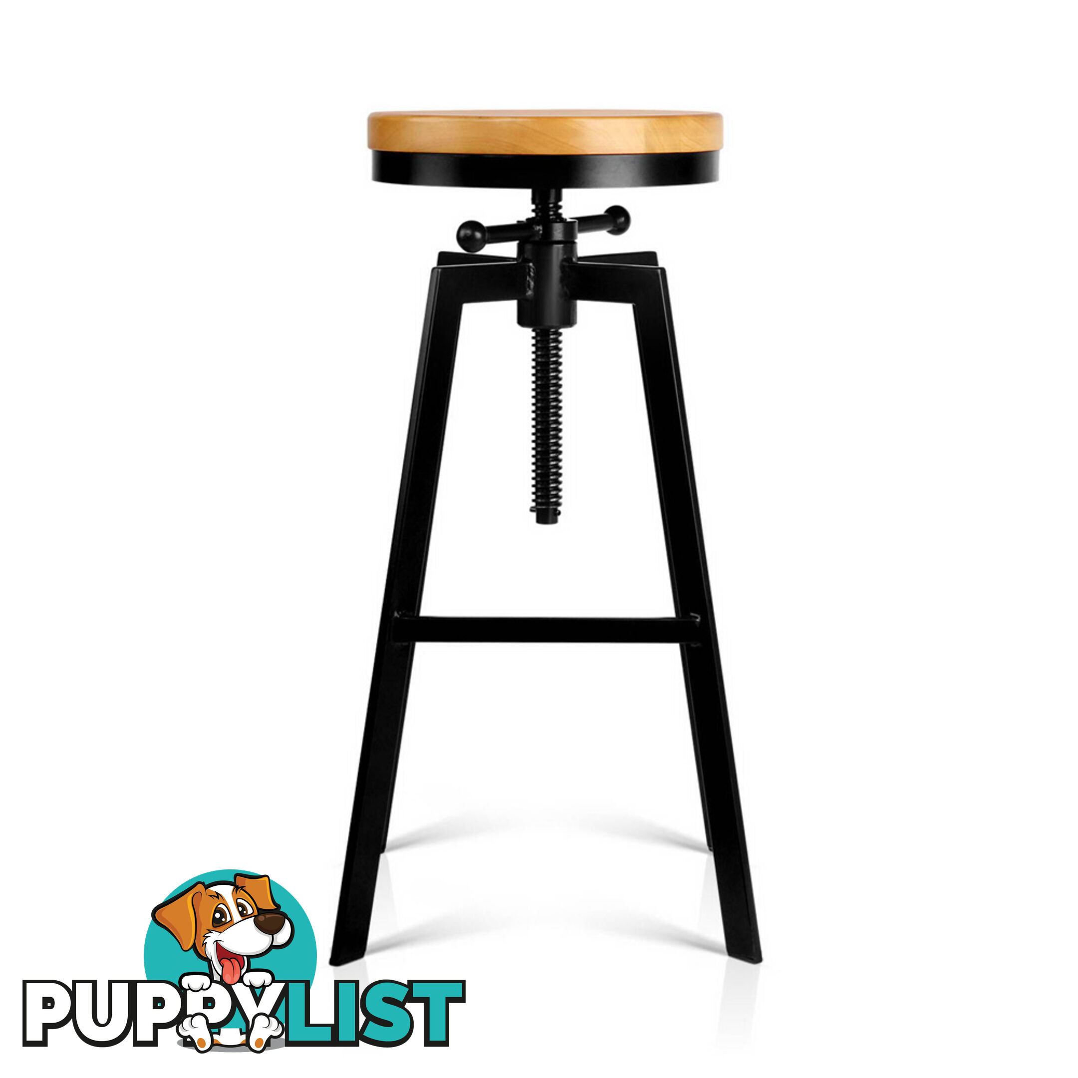 Adjustable Height Industrial Stool