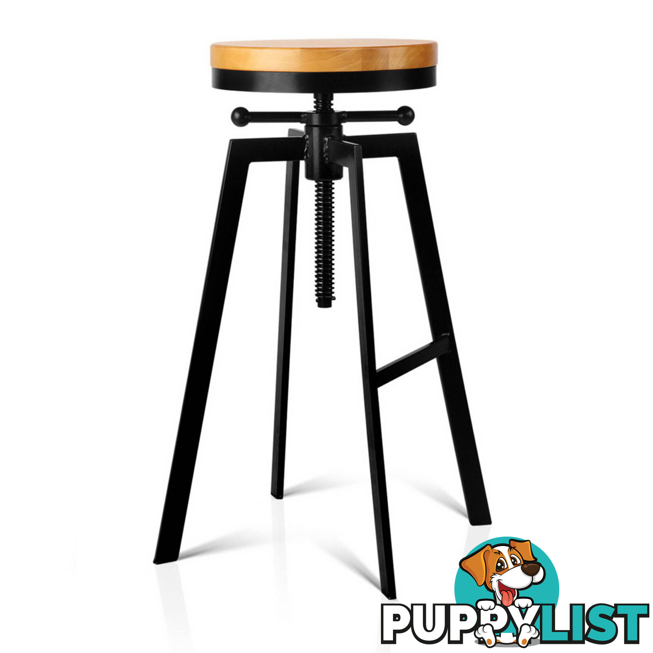 Adjustable Height Industrial Stool