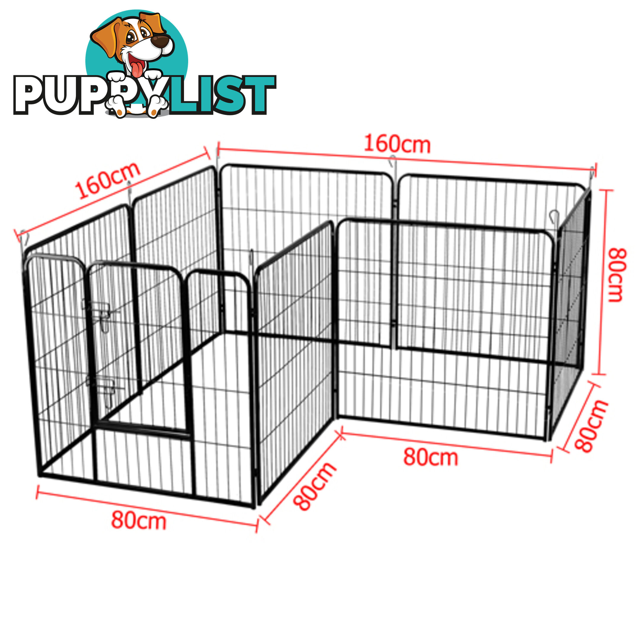 8 Panels Pet Dog Exercise Playpen