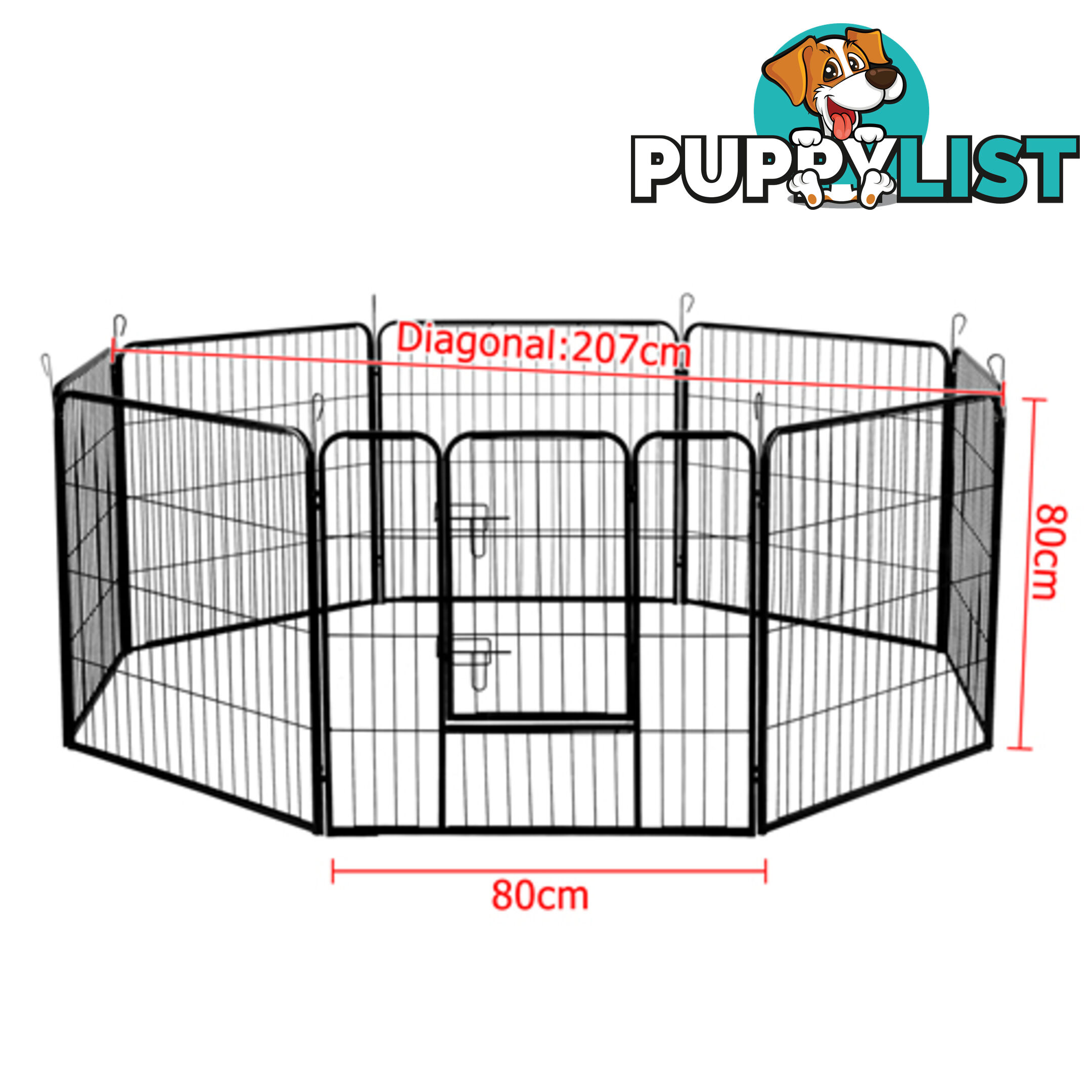 8 Panels Pet Dog Exercise Playpen