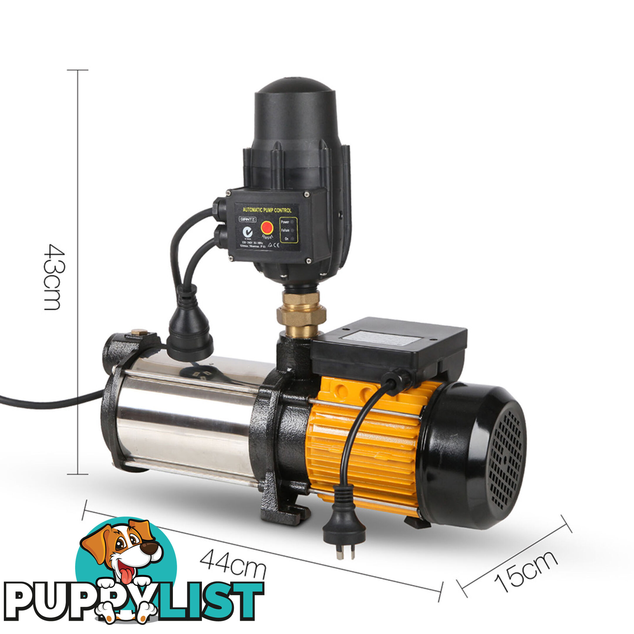 2000W  7200L/H Flow Rate Pressure Pump