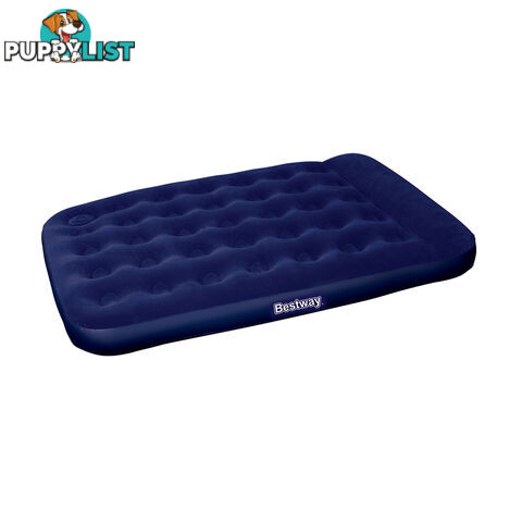 Bestway Double Inflatable Air Mattress Bed w/ Built-in Foot Pump Blue