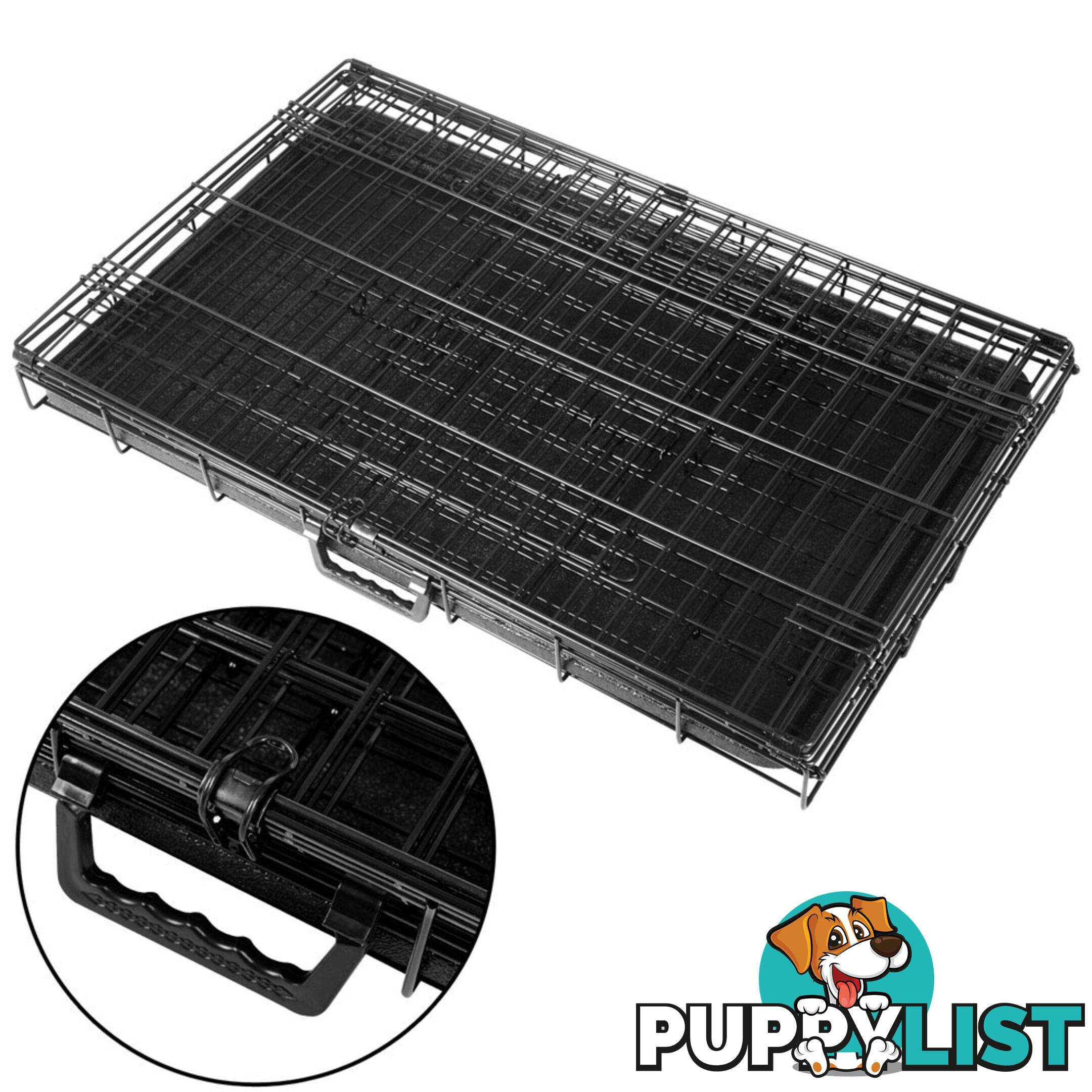 Metal Collapsible Dog Cage 36IN