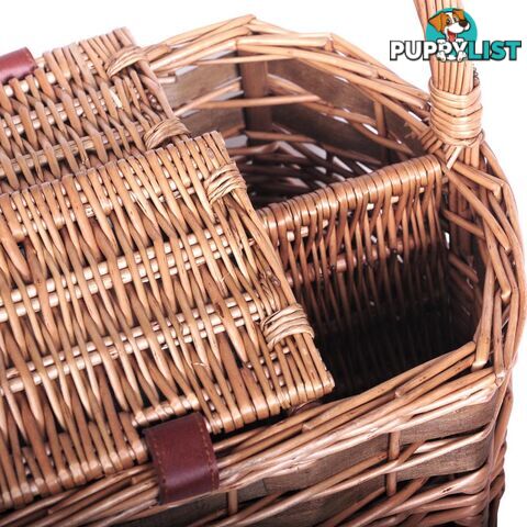 4 Person Picnic Basket Set with Blanket Black