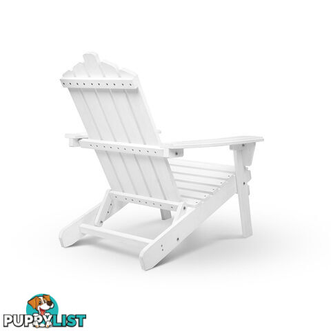 Adirondack Foldable Deck Chair & Side Table Set