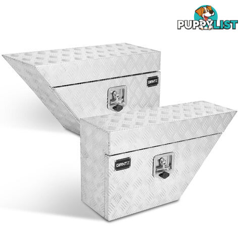 Set of 2 Aluminium Under Tray Tool Boxes