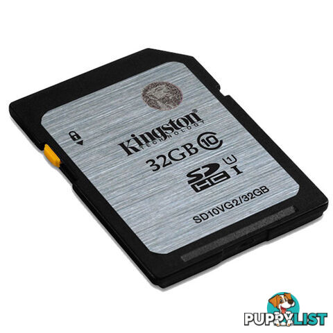 KINGSTON 32GB SDHC Class10 UHS-I 80MB/s Read Flash Card  Retail  (SD10VG2/32GBFR)