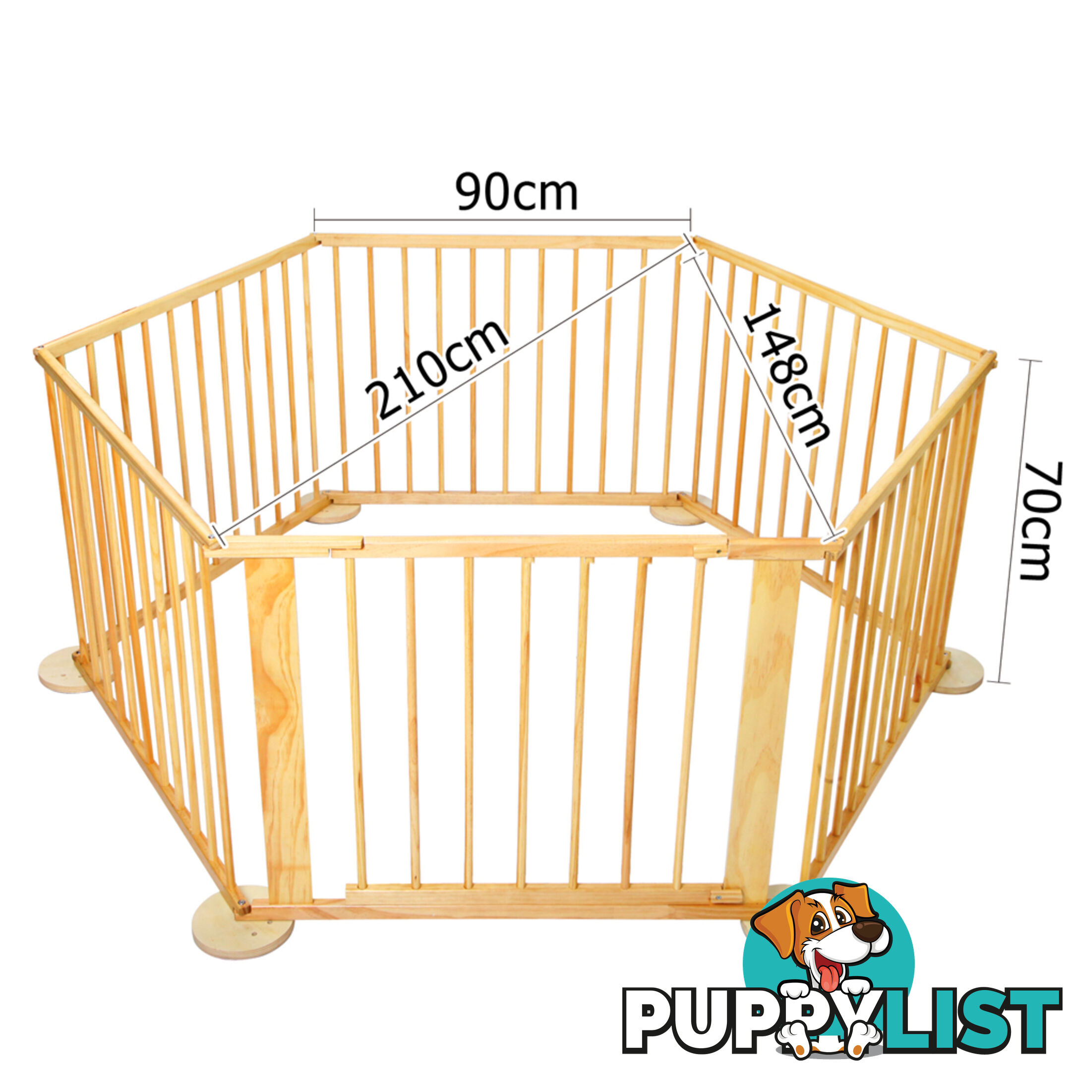 Baby Natural Wooden Playpen