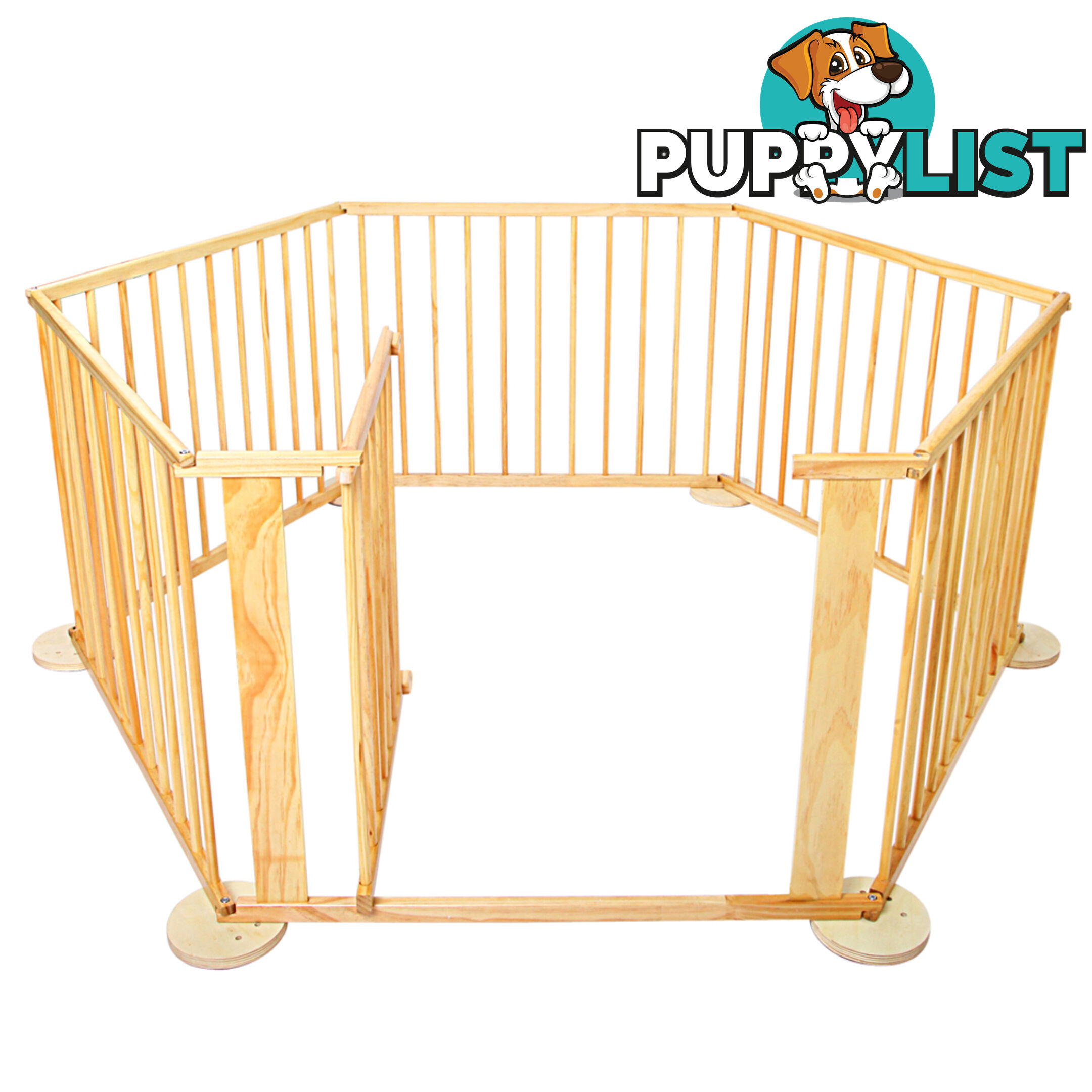 Baby Natural Wooden Playpen